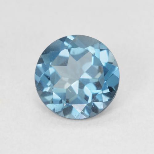 1.48ct Natural Azul Suíço Topázio, Redondo, VS