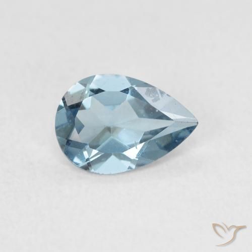 Topázio Londres Azul Natural 0.77ct, Formato de pêra, VS