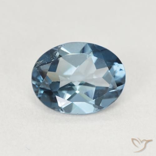 2.23ct Natural Londres Azul Topázio, oval, VS