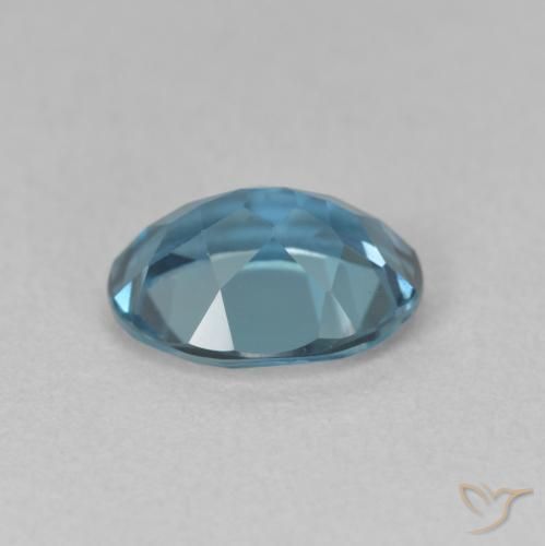 Topázio azul natural 2,15ct, corte oval, VVS-VS