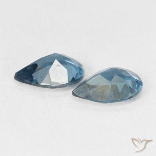 Pedras preciosas de Topázio Londres Azul natural de 1.51 ct, Formato de pêra, VVS-VS