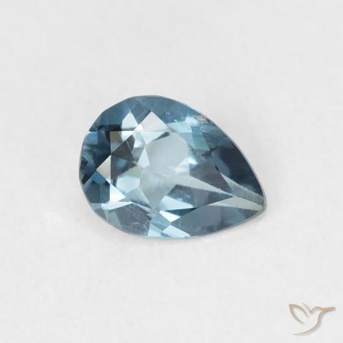 Topázio Londres Azul Natural 0.89ct, Formato de pêra, VS