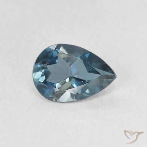 Topázio Londres Azul Natural 0.89ct, Formato de pêra, VS
