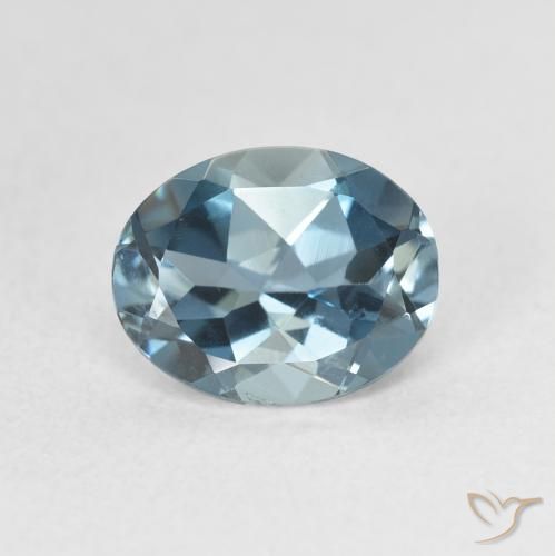 2.11ct Natural Londres Azul Topázio, oval, VS