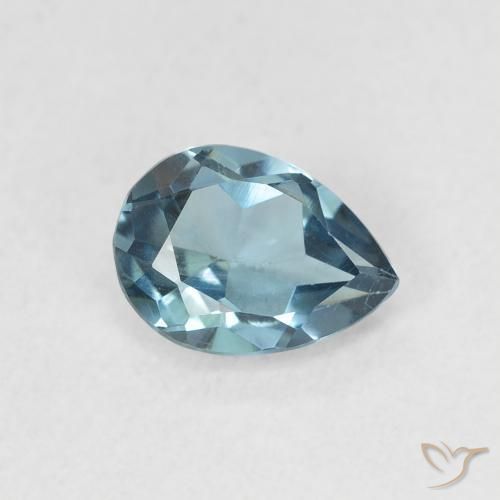 Topázio Londres Azul Natural 0.92ct, Formato de pêra, VS