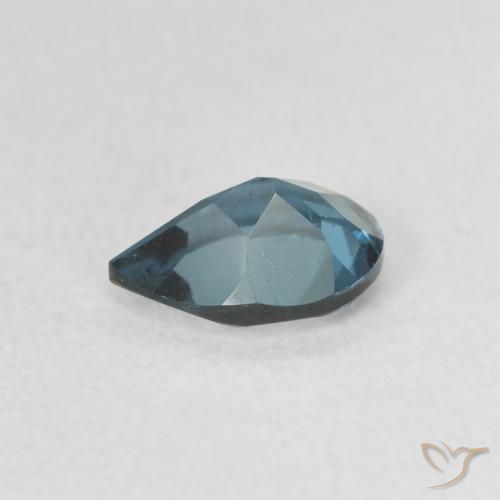 Topázio Londres Azul Natural 0.85ct, Formato de pêra, VS