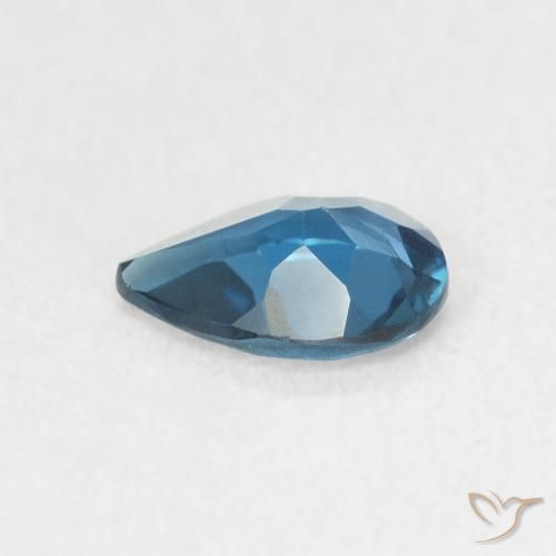 Topázio Londres Azul Natural 0.67ct, Formato de pêra, VVS