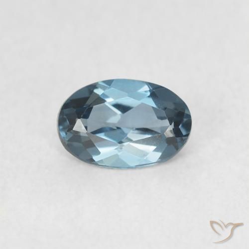 0.55ct Natural Londres Azul Topázio, oval, VVS