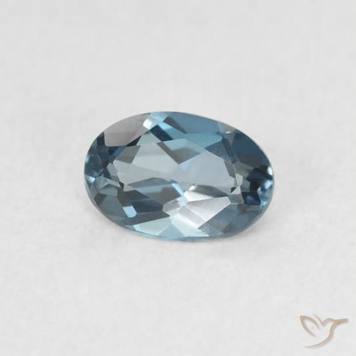 Topázio Londres Azul Natural 0.55ct, oval, VVS