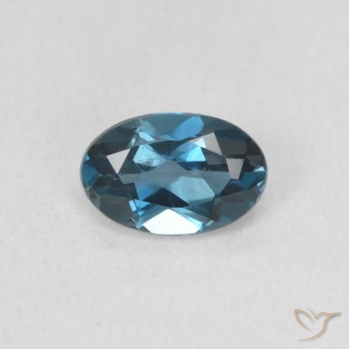 0.52ct Natural Londres Azul Topázio, oval, VVS