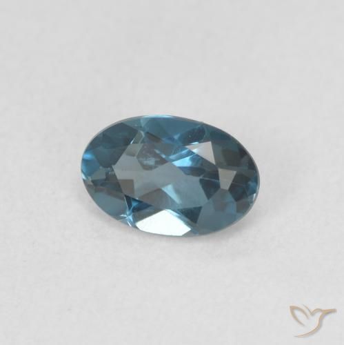 Topázio Londres Azul Natural 0.52ct, oval, VVS