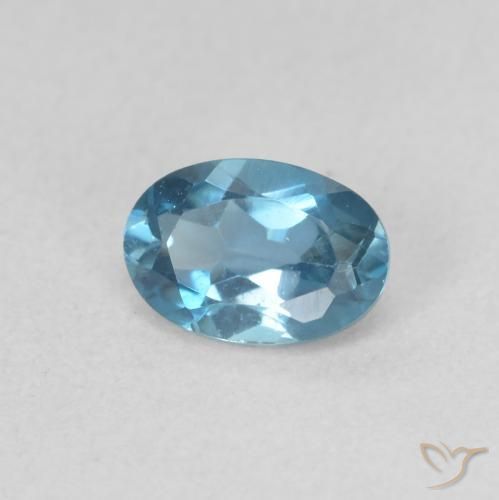 Topázio Londres Azul Natural 0.59ct, oval, VVS