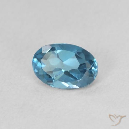 Topázio Londres Azul Natural 0.53ct, oval, VVS
