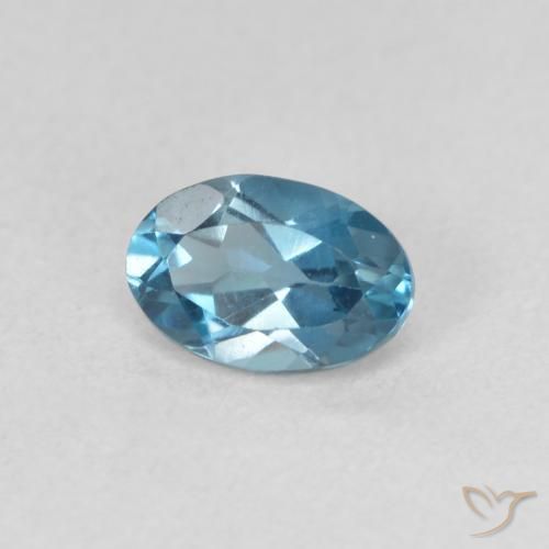 Topázio Londres Azul Natural 0.61ct, oval, VVS