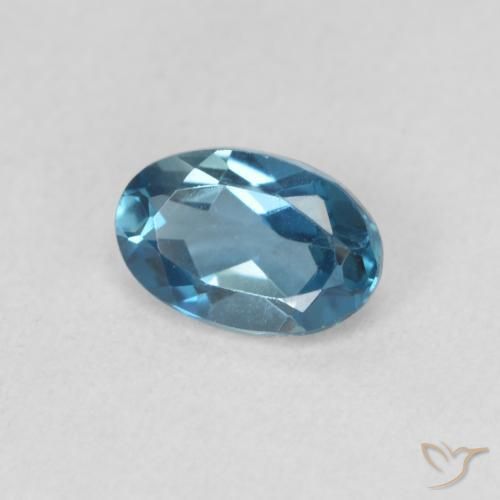 Topázio Londres Azul Natural 0.58ct, oval, VVS