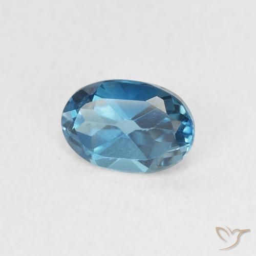 Topázio Londres Azul Natural 0.62ct, oval, VVS