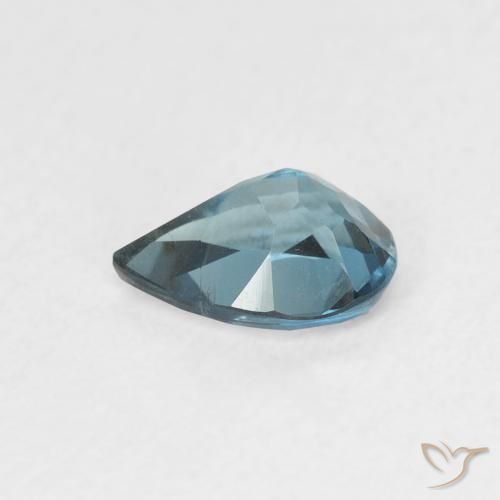 Topázio Londres Azul Natural 0.74ct, Formato de pêra, VVS