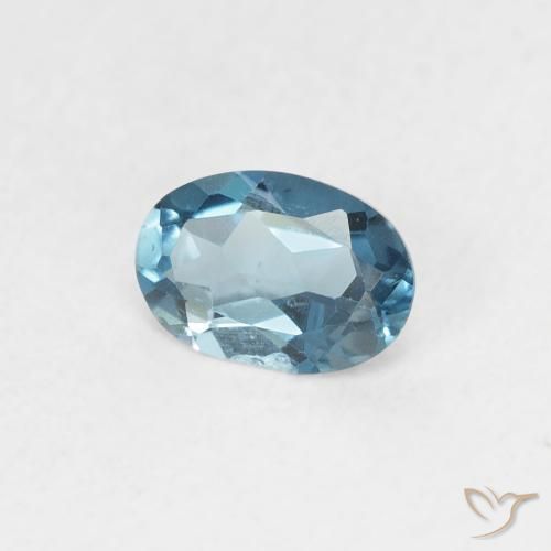 Topázio Londres Azul Natural 0.56ct, oval, VVS