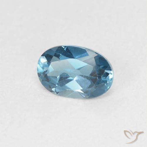 Topázio Londres Azul Natural 0.56ct, oval, VVS