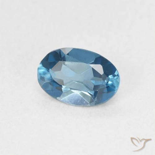 Topázio Londres Azul Natural 0.57ct, oval, VVS