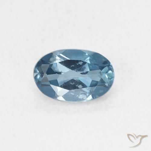0.62ct Natural Londres Azul Topázio, oval, VVS