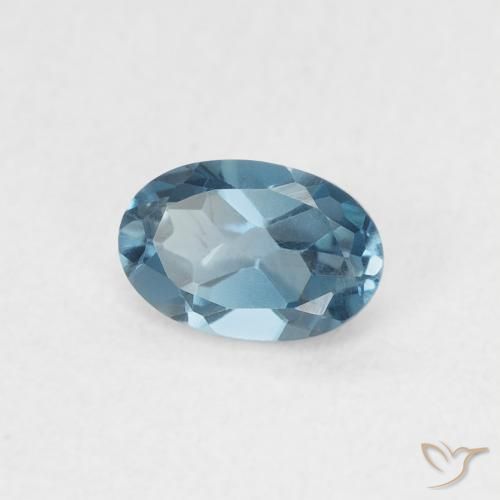 Topázio Londres Azul Natural 0.55ct, oval, VVS