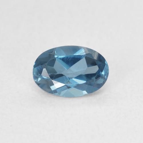 0.61ct Natural Londres Azul Topázio, oval, VVS