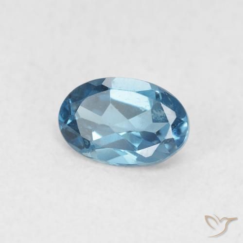 Topázio Londres Azul Natural 0.63ct, oval, VVS