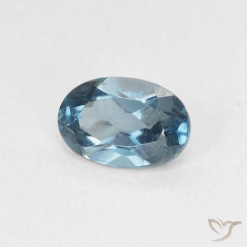 Topázio Londres Azul Natural 0.63ct, oval, VVS