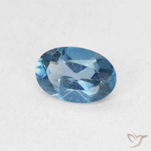 Topázio Londres Azul Natural 0.57ct, oval, VVS