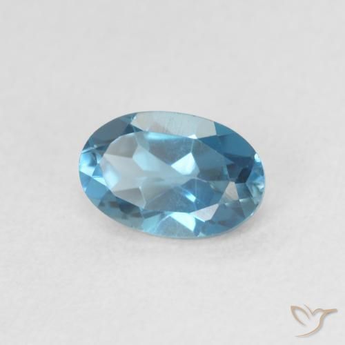 Topázio Londres Azul Natural 0.61ct, oval, VVS