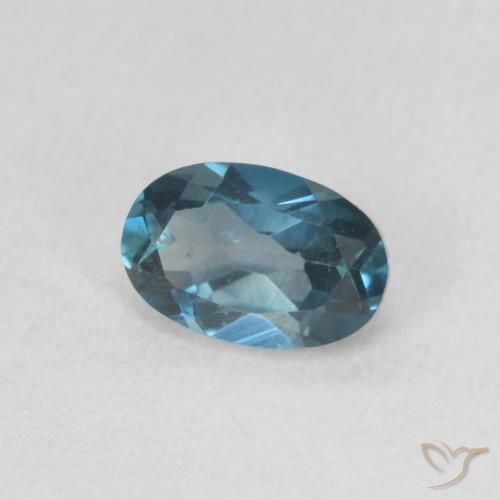 Topázio Londres Azul Natural 0.67ct, oval, VVS