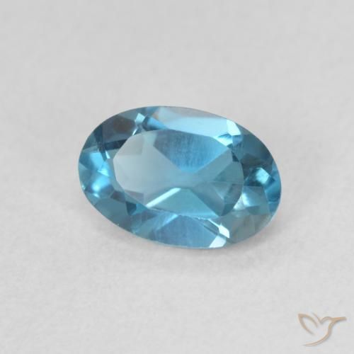 Topázio Londres Azul Natural 0.67ct, oval, VVS