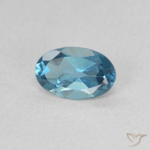 Topázio Londres Azul Natural 0.53ct, oval, VVS