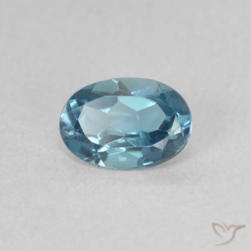 Topázio Londres Azul Natural 0.55ct, oval, VVS
