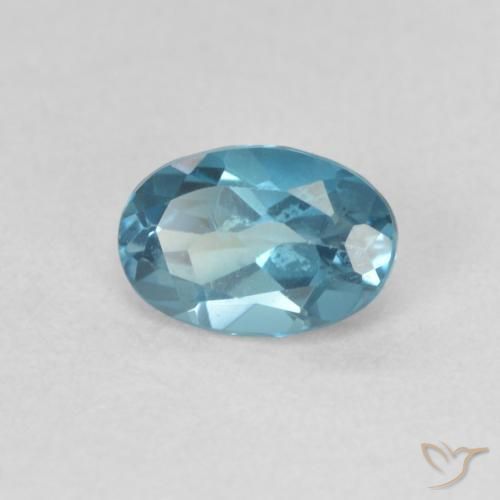 Topázio Londres Azul Natural 0.68ct, oval, VVS