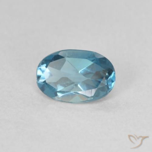 Topázio Londres Azul Natural 0.52ct, oval, VVS