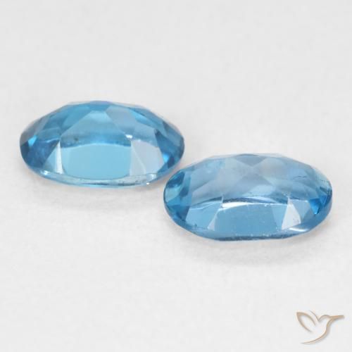 Pedras preciosas de Topázio Londres Azul natural de 1.06 ct, oval, VVS-VS