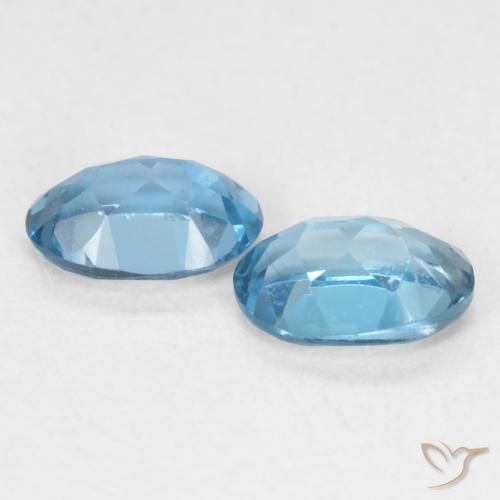 Pedras preciosas de Topázio Londres Azul natural de 1.14 ct, oval, VVS-VS
