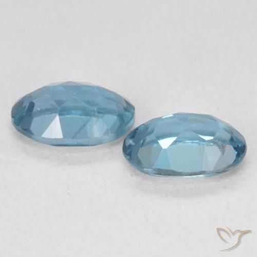Pedras preciosas de Topázio Londres Azul natural de 1.15 ct, oval, VVS-VS