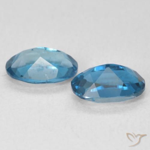Pedras preciosas de Topázio Londres Azul natural de 1.14 ct, oval, Transparente