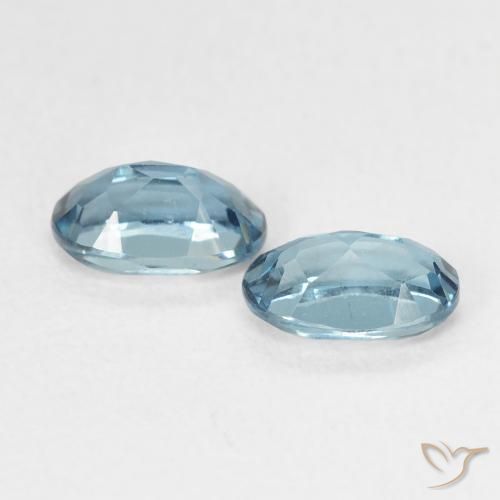 Pedras preciosas de Topázio Londres Azul natural de 1.22 ct, oval, VVS-VS