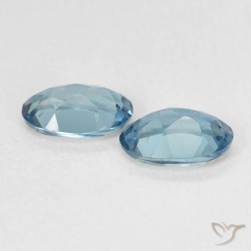 Pedras preciosas de Topázio Londres Azul natural de 0.95 ct, oval, VVS-VS