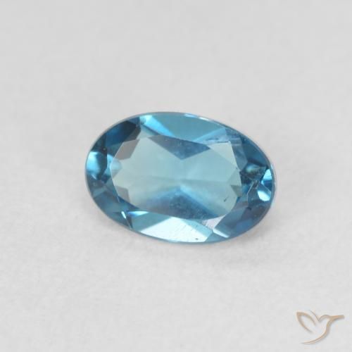 Topázio Londres Azul Natural 0.64ct, oval, VVS-VS