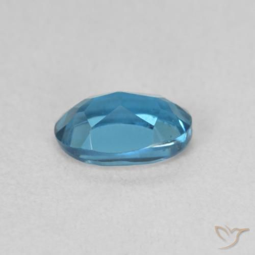 Topázio Londres Azul Natural 0.64ct, oval, VVS-VS