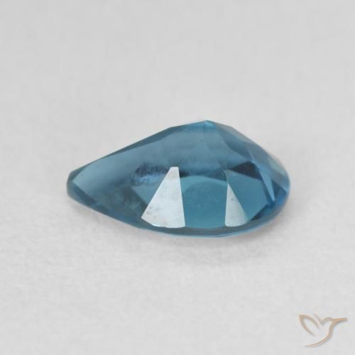 Topázio Londres Azul Natural 0.80ct, Formato de pêra, VVS-VS