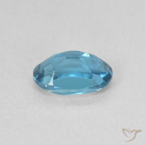Topázio Londres Azul Natural 0.67ct, oval, VVS-VS