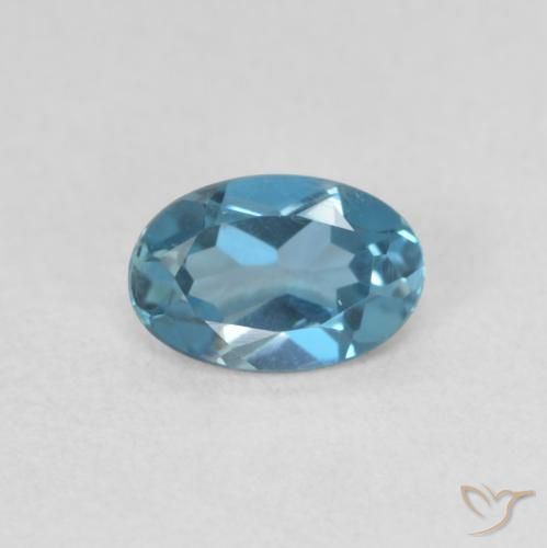 0.54ct Natural Londres Azul Topázio, oval, VVS-VS