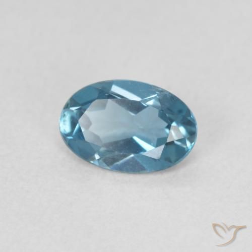 Topázio Londres Azul Natural 0.54ct, oval, VVS-VS