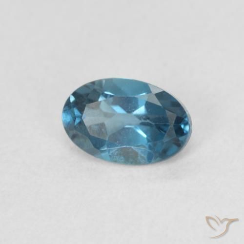 Topázio Londres Azul Natural 0.58ct, oval, VVS-VS
